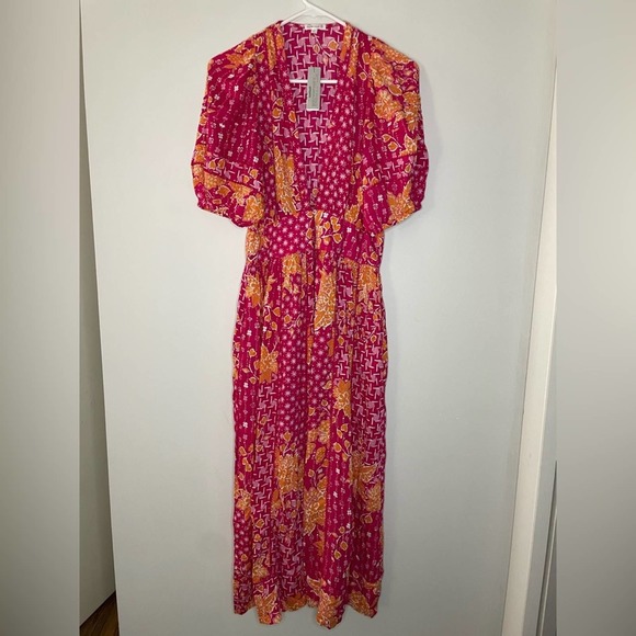 Poupette St Barth Reine Floral Shirt Dress Size - Picture 6 of 10